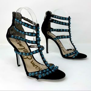 Bejeweled high heels